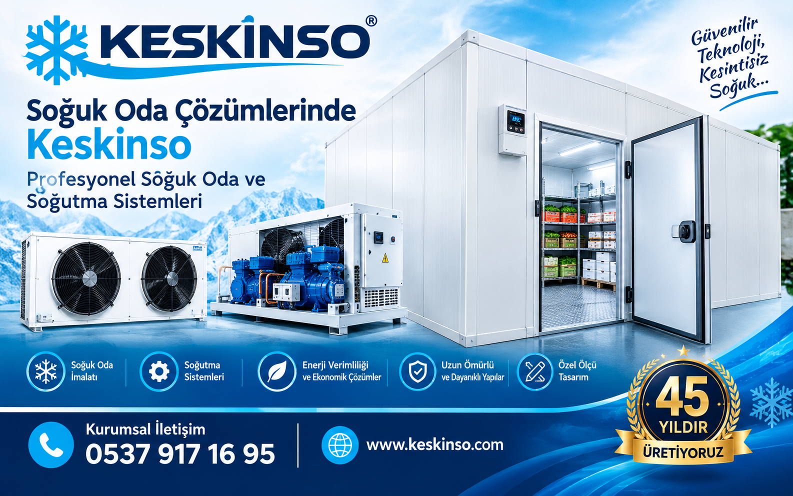 Soğuk Oda Sistemleri ve Soğuk Hava Deposu Çözümleri | Keskinso